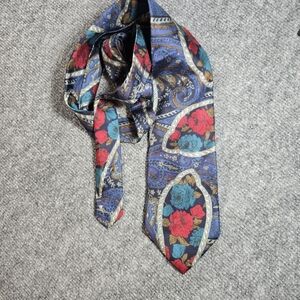 Oleg Cassini Floral Paisley Silk Tie Mens Classic Necktie